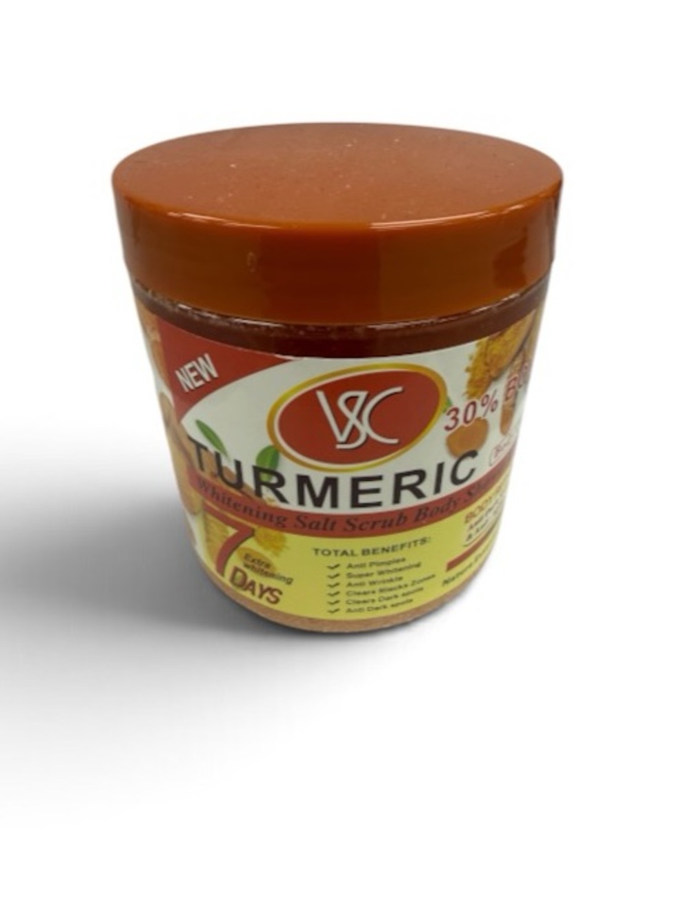 Turmeric Whitening Salt Scrub - Orange